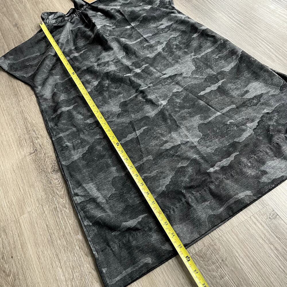 NWT Ann Mashburn Atalier Ruffle Dress Grey in Camo Jacquard Medium - Picture 4 of 8
